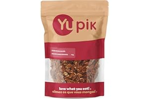 Yupik Jumbo Pecans, Halves, 1 kg, Kosher, Gluten-Free, Raw Nuts, Half Pieces, Unsalted, Unroasted, Oil-Free, Crunchy, Source 