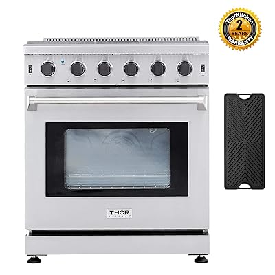 Thor Kitchen 30" Pro Gas Range with Convection Oven and 5 Burners