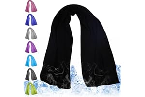MEIYANTE Cooling Towels 43.3" x 15.7" - Ice Towel, Sweat Towel, Cooling Towels for Neck & Face & Cooling Neck Wraps for Summer Heat - Neck Cooler for Quick Cool Down for Gym, Running, Golf, Yoga & Sports