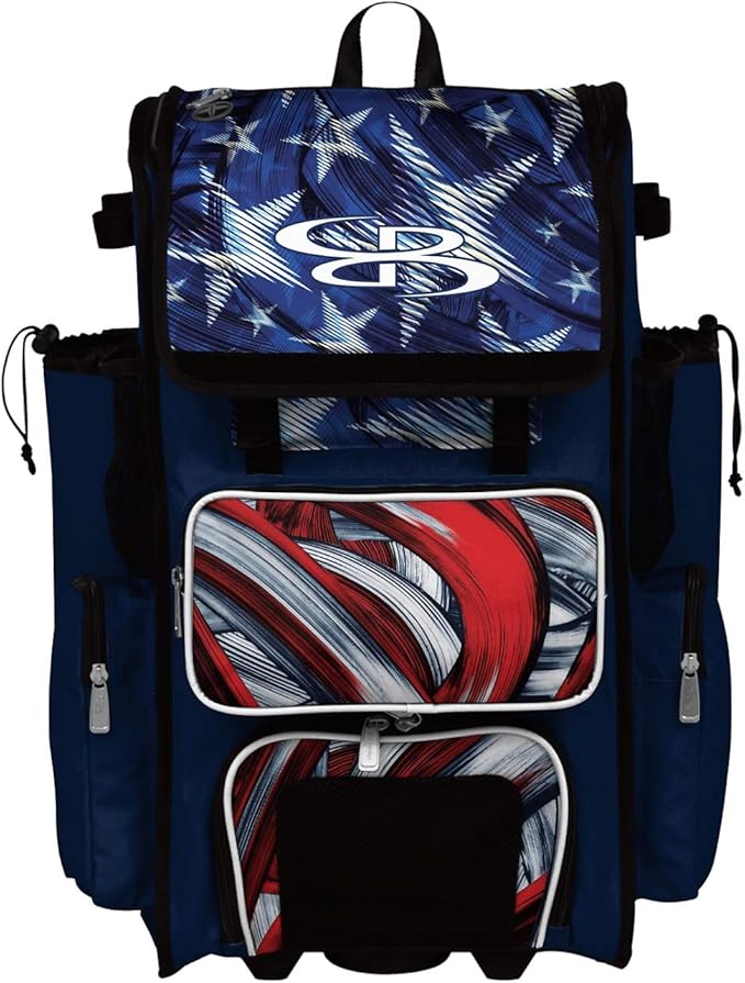Boombah Rolling Superpack 2.0 Baseball/Softball Gear Bag 231/2" x 131/2" x 91/