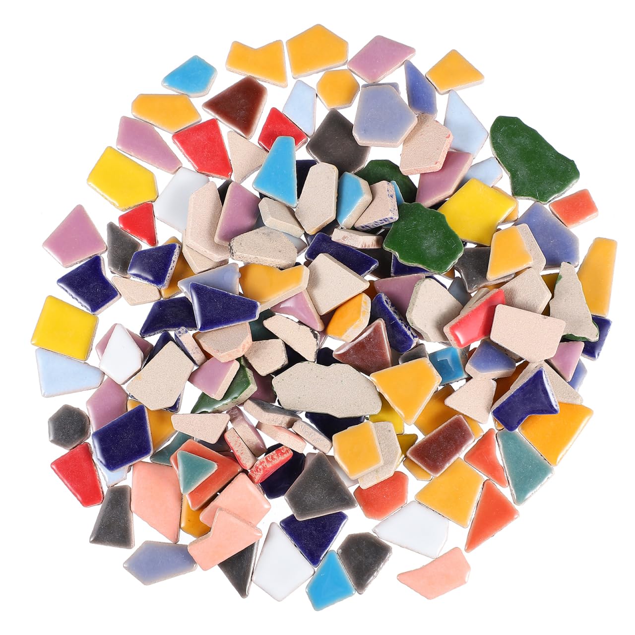 VILLCASE Mosaic Tiles Ceramic Pieces for DIY Crafts Irregular Glazed Stone Fragments for Home Decoration and Garden Art Projects 7.9Oz Pack