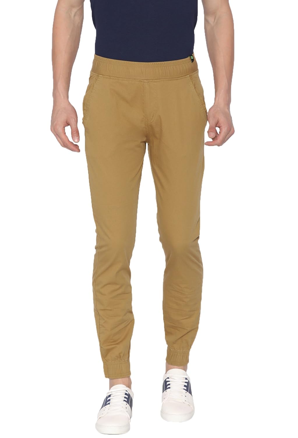 Buy Sports52 Wear Men's Cotton Khaki Slim Fit Solid Joggers S52W153350N at Amazon.in
