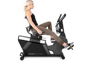 3G Cardio Elite RB X Recumbent Exercise Bike - FreeSync FTMS Bluetooth Smart App Connectivity - Compact 49" (L) - Oversized Soft 4-Way Adj. Seat - 350 lb Cap. - Low Step-Thru Design - Commercial Grade