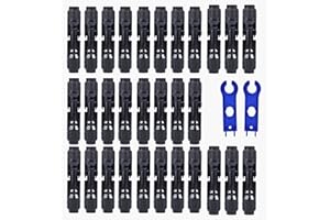 AirTACDINGJU 60PCS Solar Connectors Wire Panel pv Connector （14-10AWG） Cable with Spanners IP67 Waterproof Male/Female (30 Pairs)