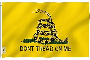 Anley Fly Breeze 3x5 Foot Don't Tread On Me Flag - Vivid Color and Fade proof - Canvas Header and Double Stitched - Flags Polyester with Brass Grommets 3 X 5 Ft