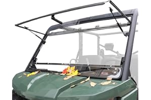 StarknightMT Flip Windshield Compatible With Can-Am Defender 2016-2025, Scratch-Resistant UTV Front Full Windshield Accessories For Defender HD5 HD8 HD10 Max