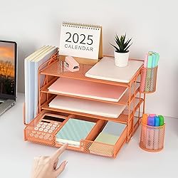 gianotter Paper Letter Tray Organizer with File