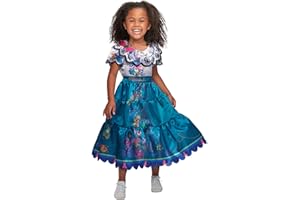 Disney Encanto Mirabel Dress, Costume for Girls Ages 3 and up, Outfit Fits Children Sizes 4-6X