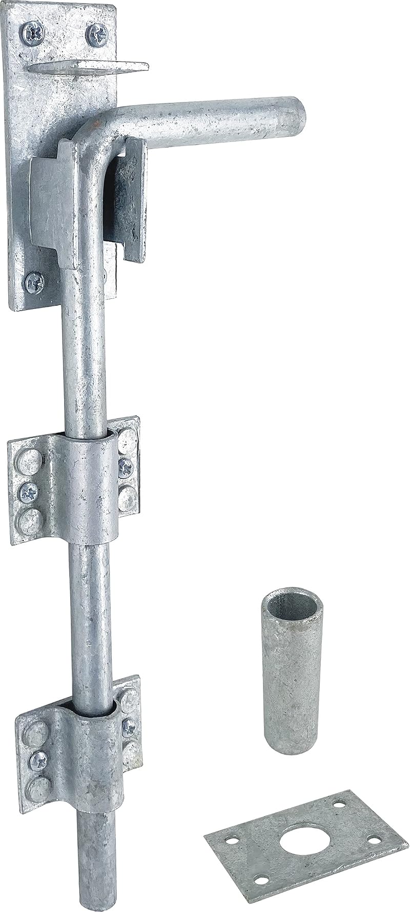 IRONTITE Galvanised Gate Drop Bolt 300mm Heavy Duty Surface Mounted