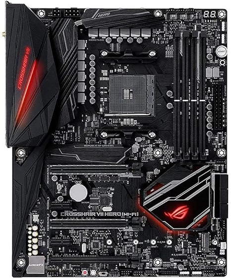 Asus X470 Rog Crosshair Vii Hero Socket Am4 Amd X470 Ddr4 S Ata 600 Atx Black Amazon Co Uk Computers Accessories