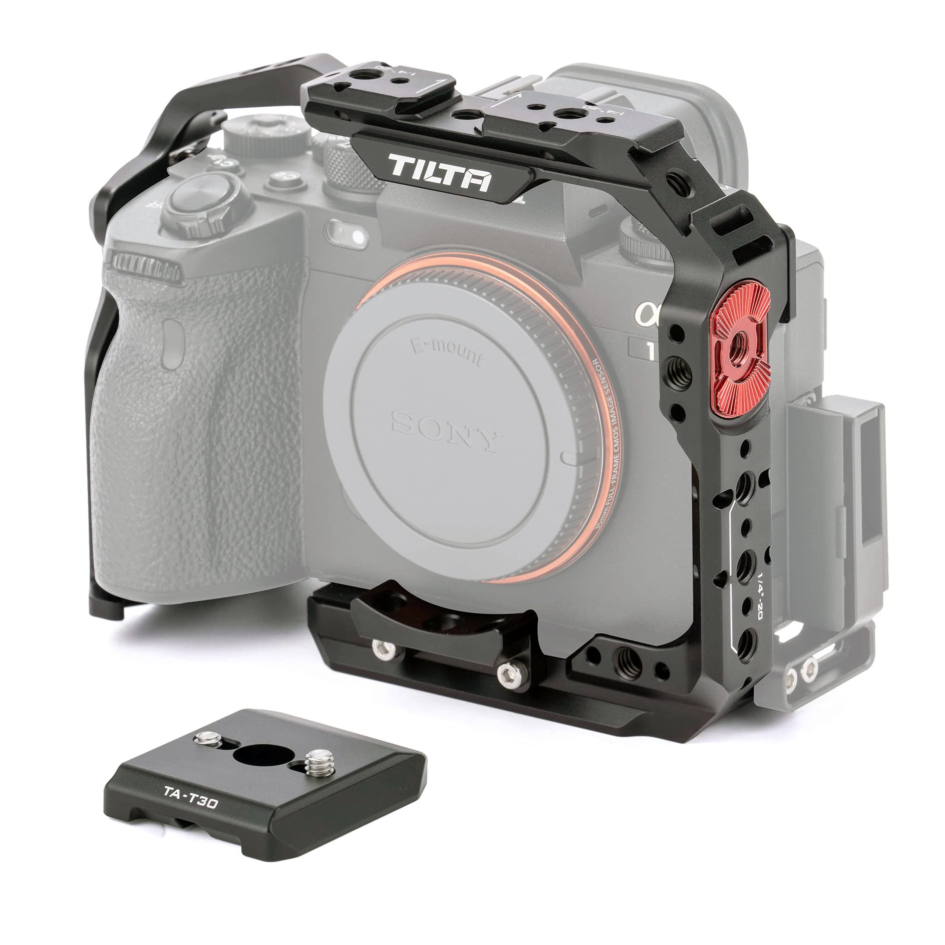 TILTA TA-T30-FCC-B-2 Full Camera Cage for Sony A7M4 A7 IV Alpha A1 A9 II Alpha 7 IV Cage (Black)
