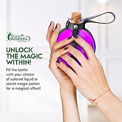 Cosmic Chameleon Glass Potion Bottles with