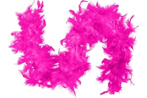SKYASIA Fluffy Feather Boa Scarf for Women -Turkey Feather Boas for Costume, Burlesque, Party, Photo Shoot, Halloween