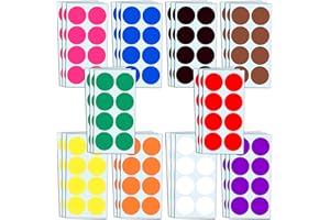 TOWNSTIX 2" Round Large Colored Moving Stickers Labels - 10 Colors, Pack of 240