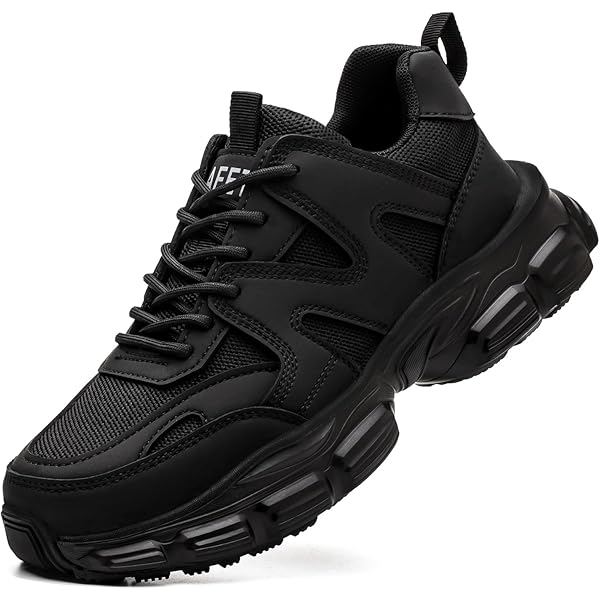 Men's Steel Toe Work Shoes – Lightweight Slip Resistant Indestructible Sneakers