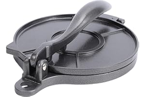 Generic Tortilla Press, 8 Inch Aluminum Alloy Quesadilla Maker, Manual Roti Maker and Tortilladora, Heavy Duty Tortillera Pat