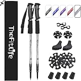 TheFitLife Hiking Poles 2 Pack Antishock Telescopic Ultralight 6 Series Aluminum