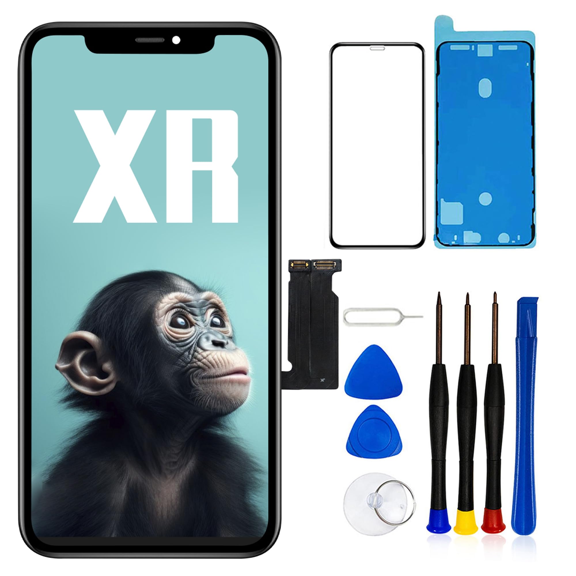 EFAITHLIFE for iPhone XR Screen Replacement Frame Assembly LCD Display and 3D Touch Screen Digitizer with Repair Tools