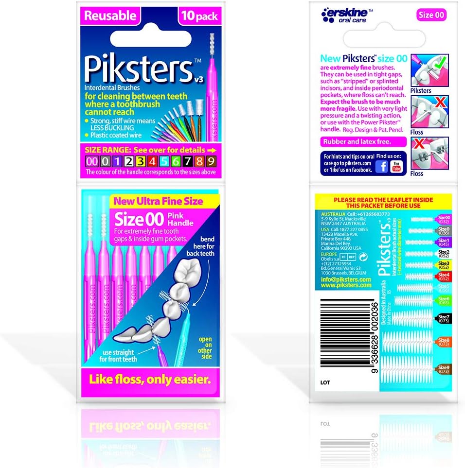 Piksters Interdental Brushes, 10 pk, Size 00 - Image 5