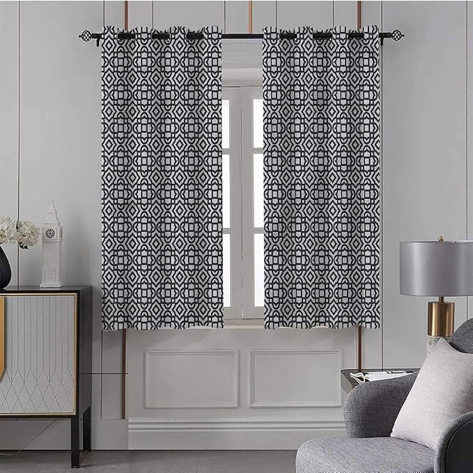 Amazon.com: HouseLookHome Curtains Geometric,Grommet Top Blackout