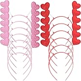 FOMIYES 12pcs Heart-Shaped Sequin Love Headbands Love Headpiece Cute Headgear Red Headband Red Decor Fashionable Valentine s Day Heart Headbopper Fabric Antenna Miss -shaped