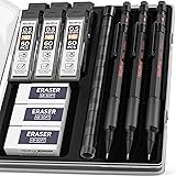 Nicpro 0.5 mm Mechanical Pencil Set with Case, 3PCS
