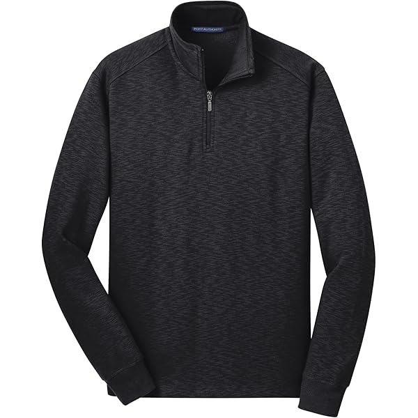 Port Authority Fleece 1/4-Zip Pullover Iron Grey at Amazon