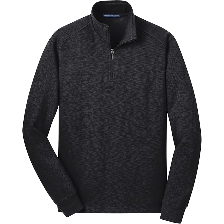 Port Authority Fleece 1/4-Zip Pullover Iron Grey at Amazon