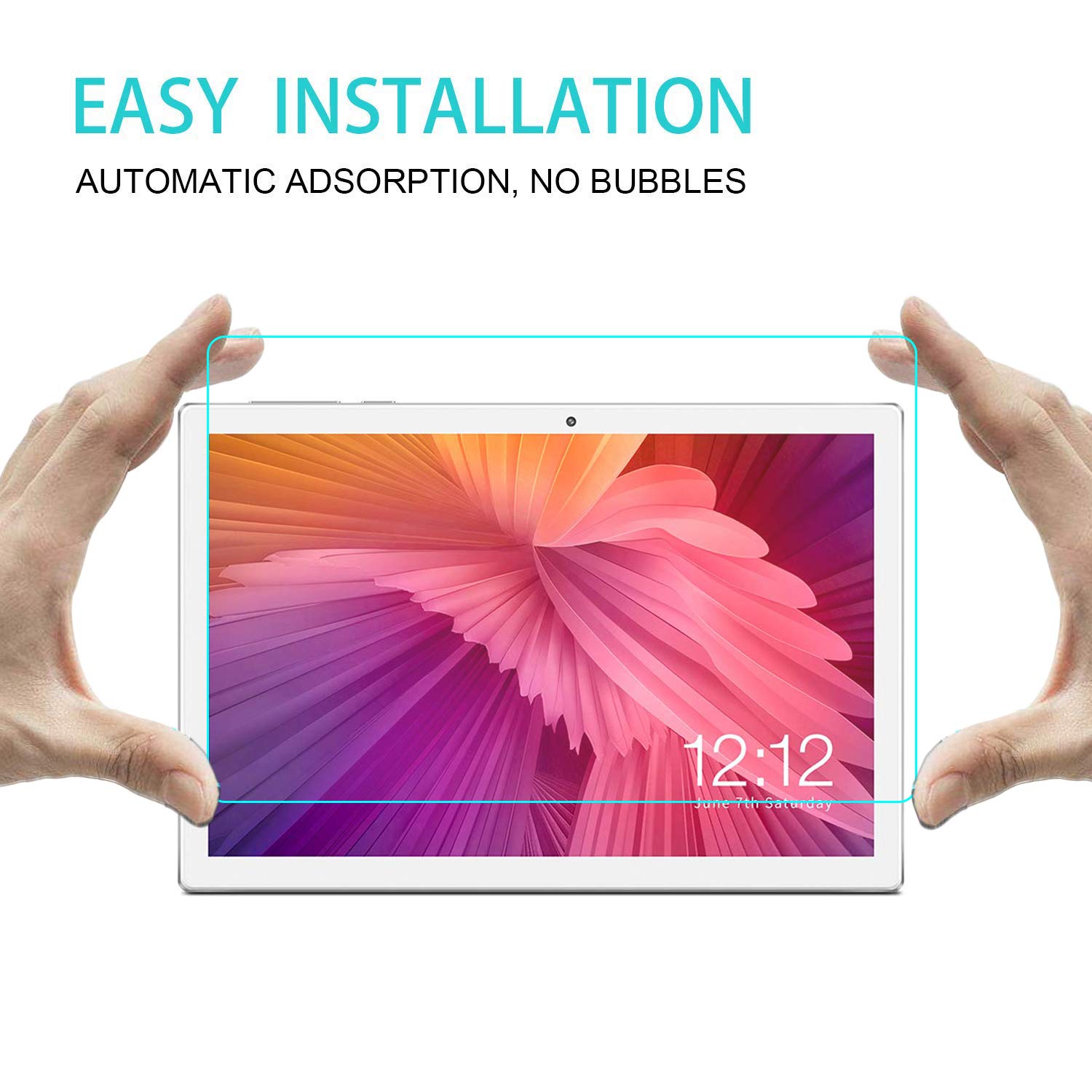 RLTech Screen Protector for Teclast M30, 9H Tempered Glass [Anti-Scratching] [Anti-Fingerprint] [Bubble-Free] Screen Protector for Teclast M30 10.1 inch, 2 PACK