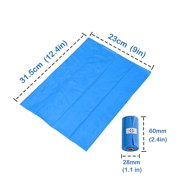 ODORSEAL DOG POOP BAGS FOR DOG WASTE-90 BAGS, 100% SMELL PROOF