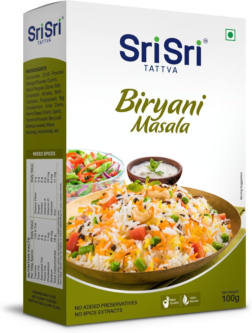 Sri Sri Tattva Biryani Masala,100g