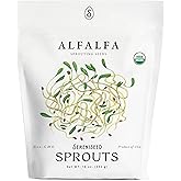 Organic Alfalfa Sprout Seeds (16 oz) – Non-GMO, Heirloom Seeds for Sprouting and Microgreens