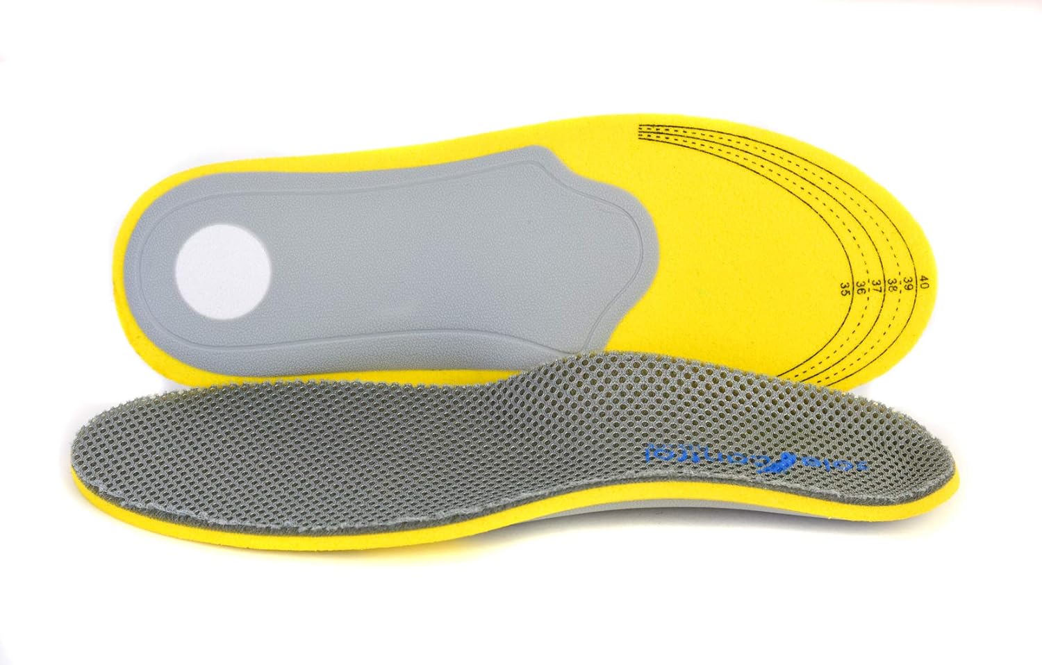 2 Pairs Sole Control Flex Lite Orthotic Insoles, Arch Supports, Heel
