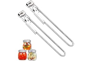 2PCS Adjustable Can Opener, Jar Openers for Arthritis Hands, Multifunctional Stainless Steel Bottle Opener, Manual Bottle Lid