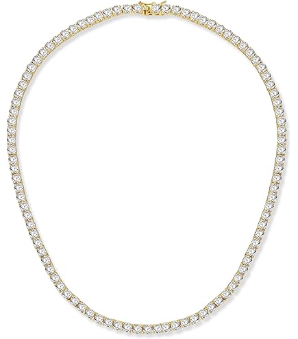 Amazon.com: SWAROVSKI Tennis Deluxe Necklace Cz White One Size