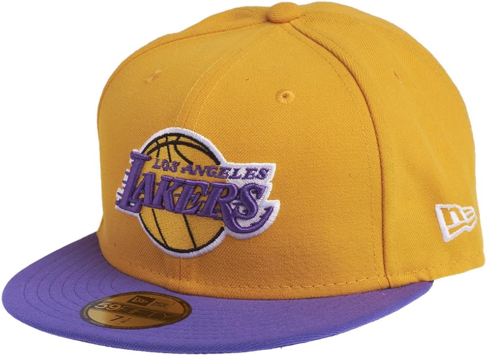 New Era 59fifty Cap Nba La Lakers Yellow Purple Amazon Co Uk Clothing