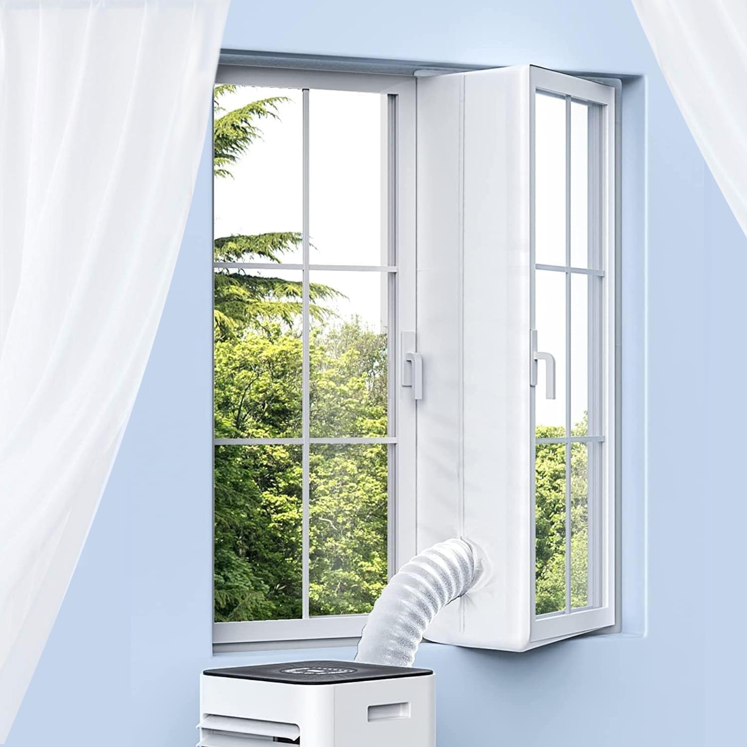 Air Conditioner Window Seal Waterproof Window Seal for Mobile Air Conditioners Dryer Portable AC Window Seal Kit 400cm