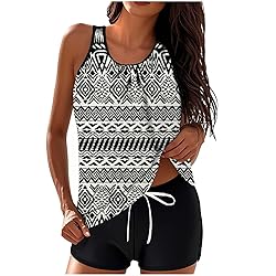 Tankini Swimsuits for Women Tummy Control Blouson