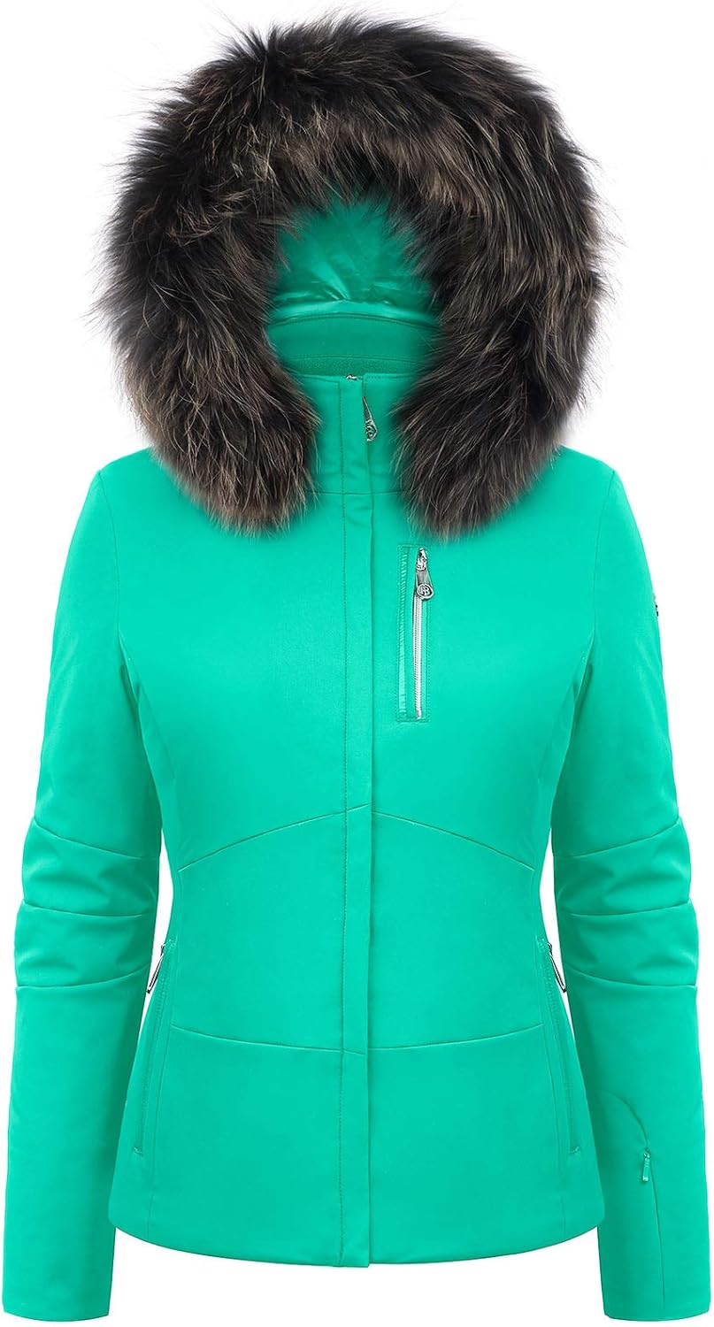 Pepper Blanc 0802wo/b Emerald Green Women's Ski Jacket with