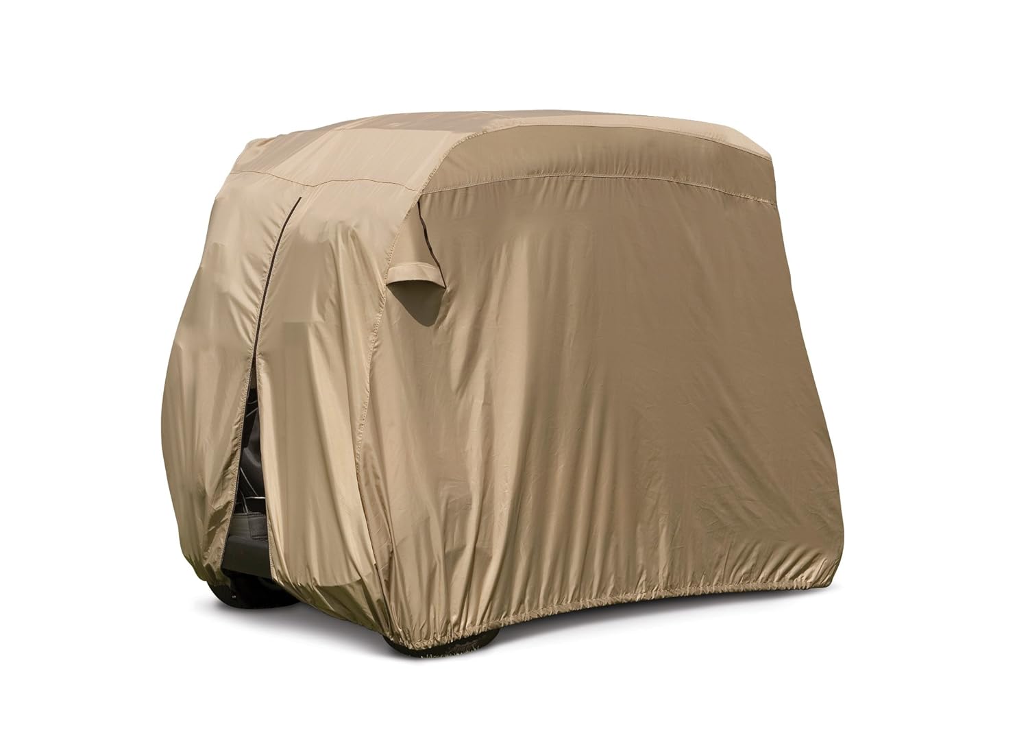 Classic Accessories Fairway Golf Cart Easy-On Cover, Tan, Fits Club Car Precedent, Yamaha Drive & EZ Go