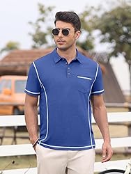 Men's Casual Polo Shirts Classic Short Sleeve
