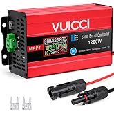 VUICCI 30A Boost MPPT Solar Charge Controller 1200W for 48V60V72V Batteries | 12-60V to 48V/60V/72V Step-Up | Solar Panel Regulator for LiFePO4/Lead-Acid/AGM/Gel | RV Golf Cart Off-Grid| 1-Year Warranty