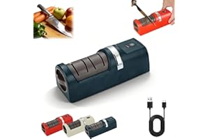 Automatic Kitchen Knife Sharpener, 2026 New Upgraded Electric Knife Sharpener, Cordless, Rechargeable, Portable, with Diamond