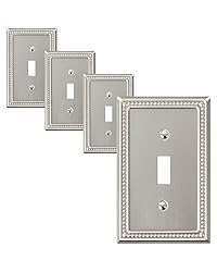 TREEWELL 4-Pack Single Toggle Light Switch Cover