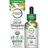 Rainbow Light Organic Oil of Oregano | 2 Fl Oz | Alcohol Free Liquid Extract | Non-GMO and Gluten Free Herbal Supplement | for Men and Women