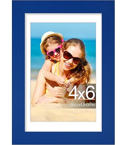 Amazon.com: Icona Bay 4x6 Picture Frame, Blue Colored Solid Wood