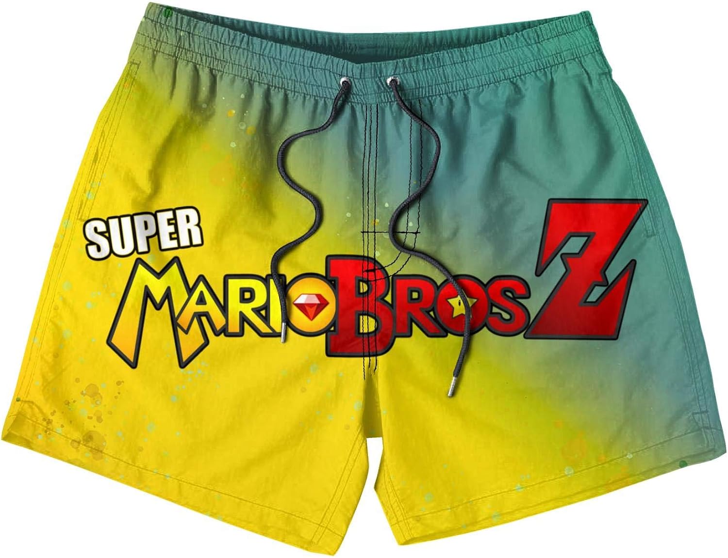 super mario brothers swim trunks