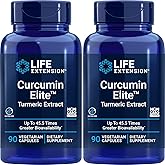 Life Extension Curcumin Elite Turmeric Extract, 90 Caps (Pack of 2)