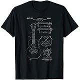 Vintage Patent Print 1969 Guitar Bridge Guitarist Gift T-Shirt