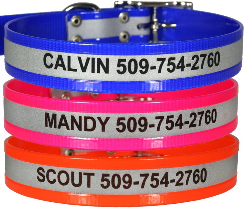 waterproof reflective dog collars